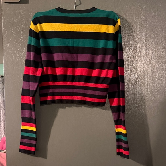 BCBGeneration Multicolor Striped Crop Top - Picture 2 of 2